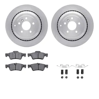 R1 Concepts WFWH1-63127 E- Line Series Brake Rotor W/ Ceramic Brake Pads & Hdw